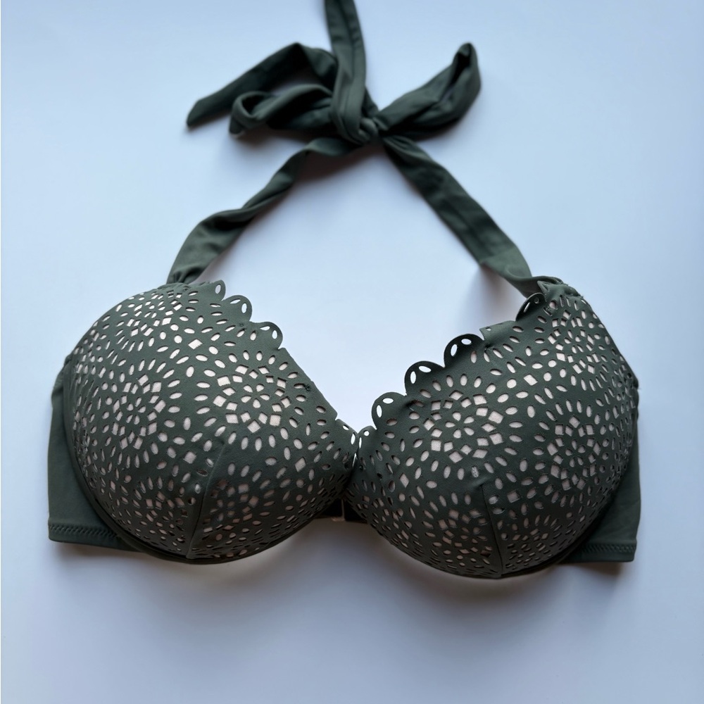 Shade & Shore Green Bikini Molded Cup